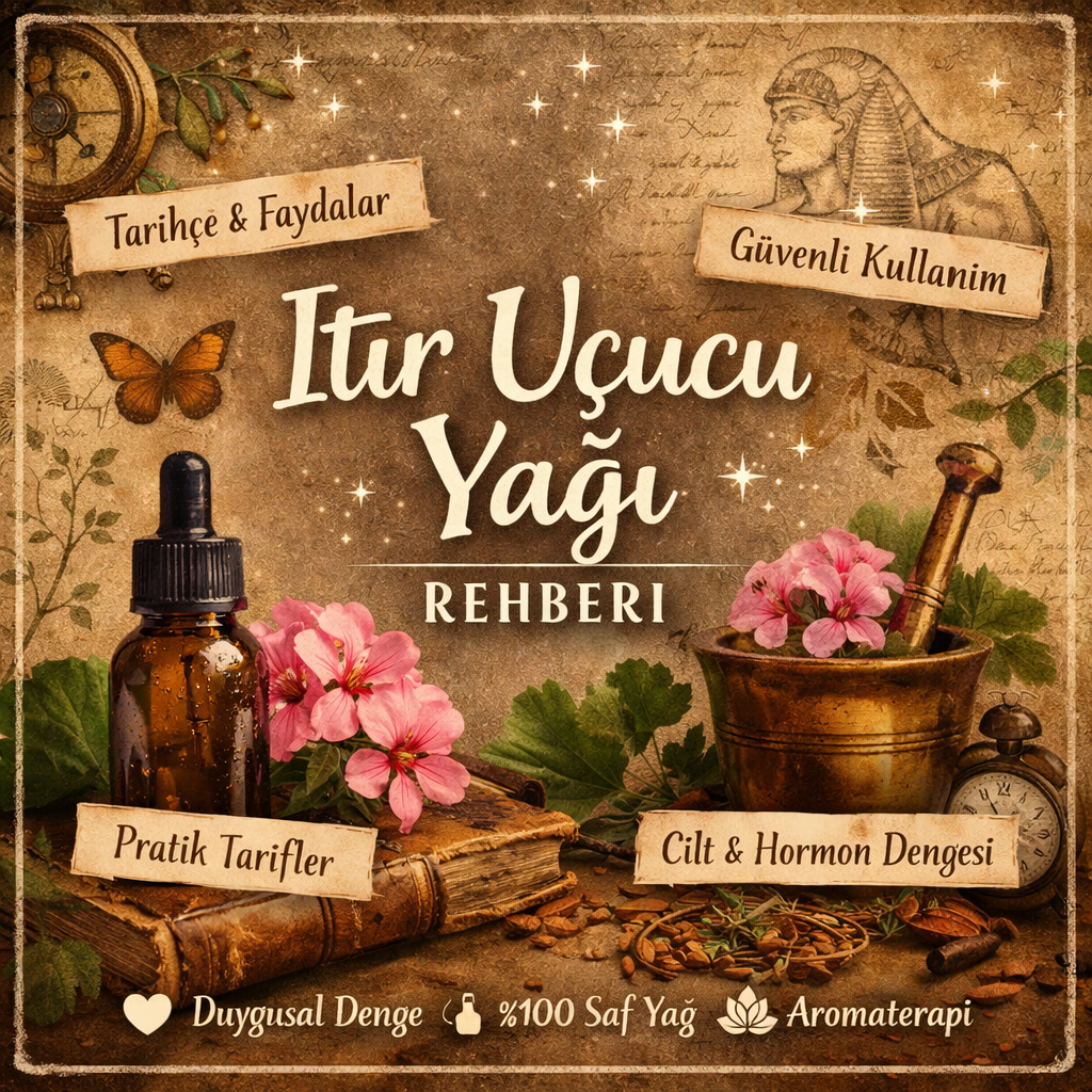 Itır Uçucu Yağı (Pelargonium graveolens): Faydaları, Etkileri ve Güvenli Kullanımı