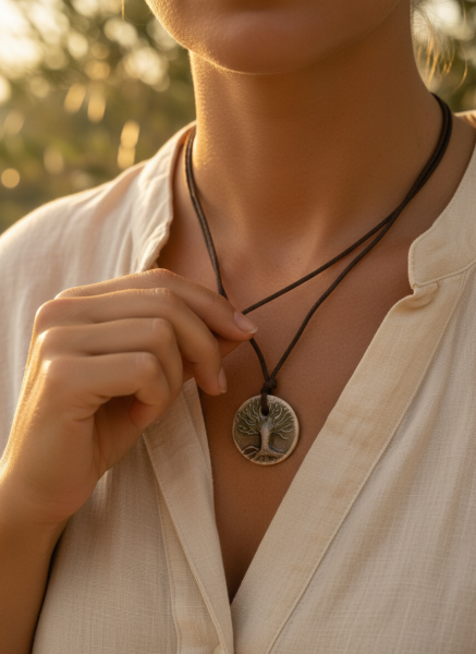 Ölmez Ağaç Seramik Kolye