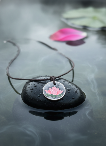 Lotus Çiçeği Seramik Kolye