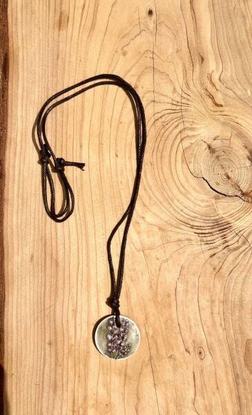 Lavanta Çiçeği Seramik Kolye